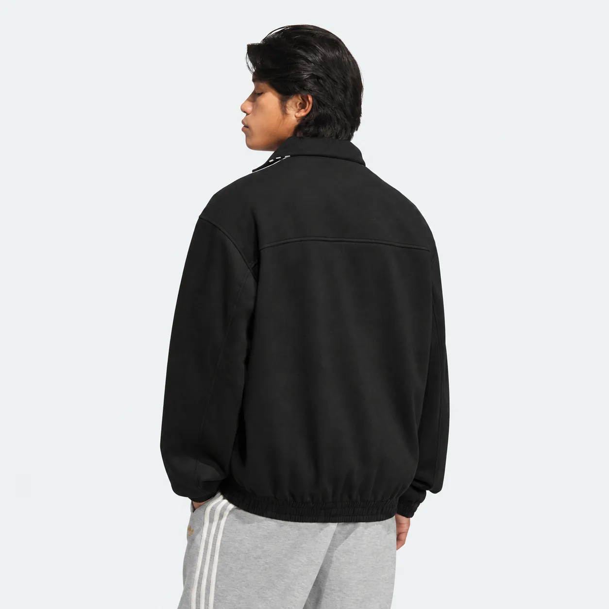 Chinese New Year Jacket Black, on model, side