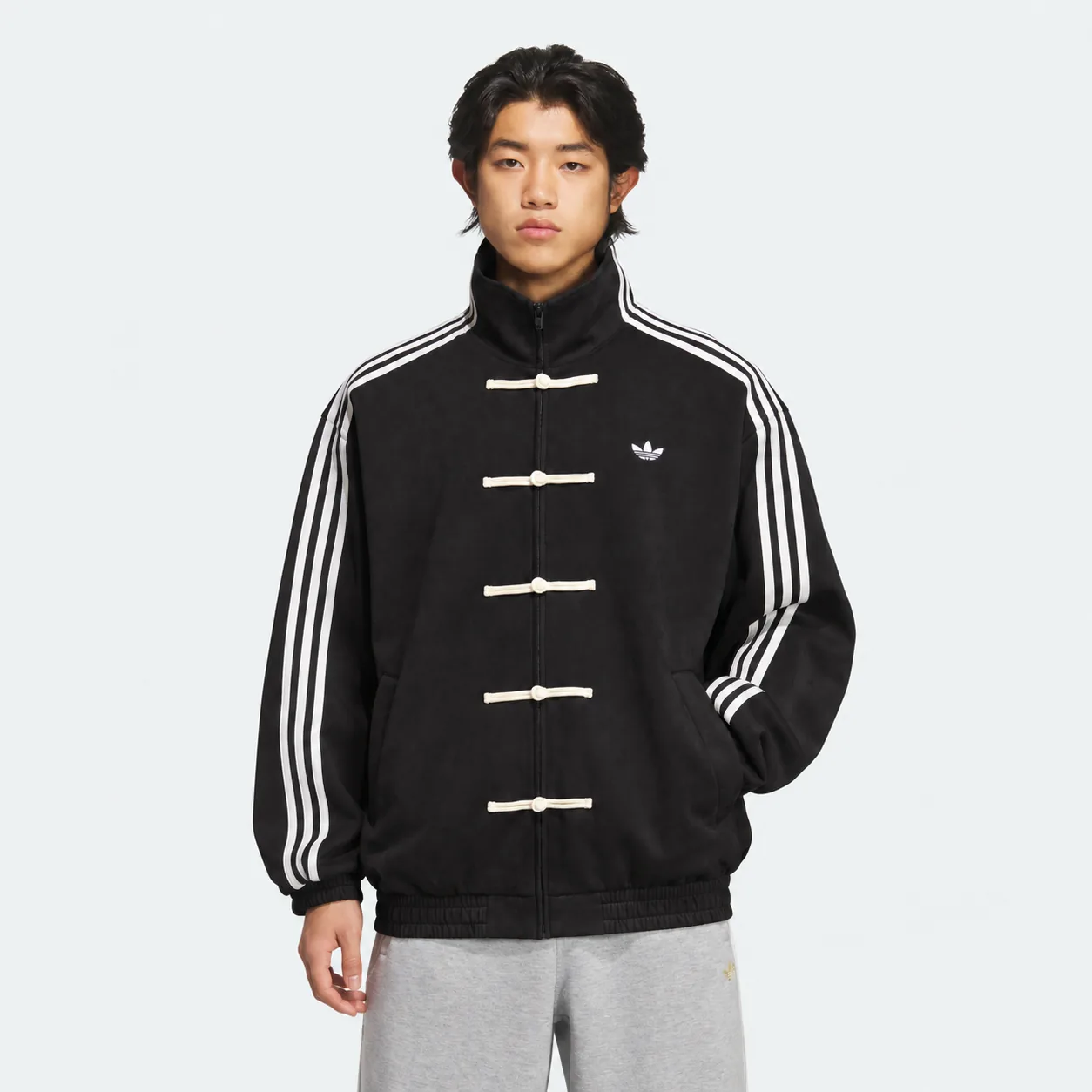 Chinese New Year Jacket Black, laydown