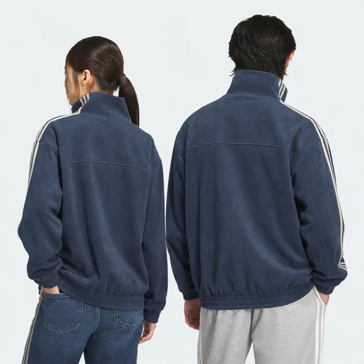 Chinese New Year Jacket Blue, on model, back