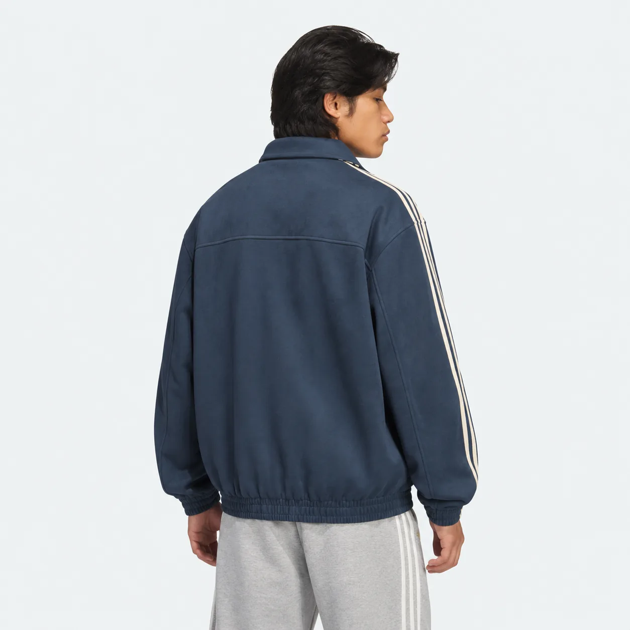 Chinese New Year Jacket Blue, on model, detail