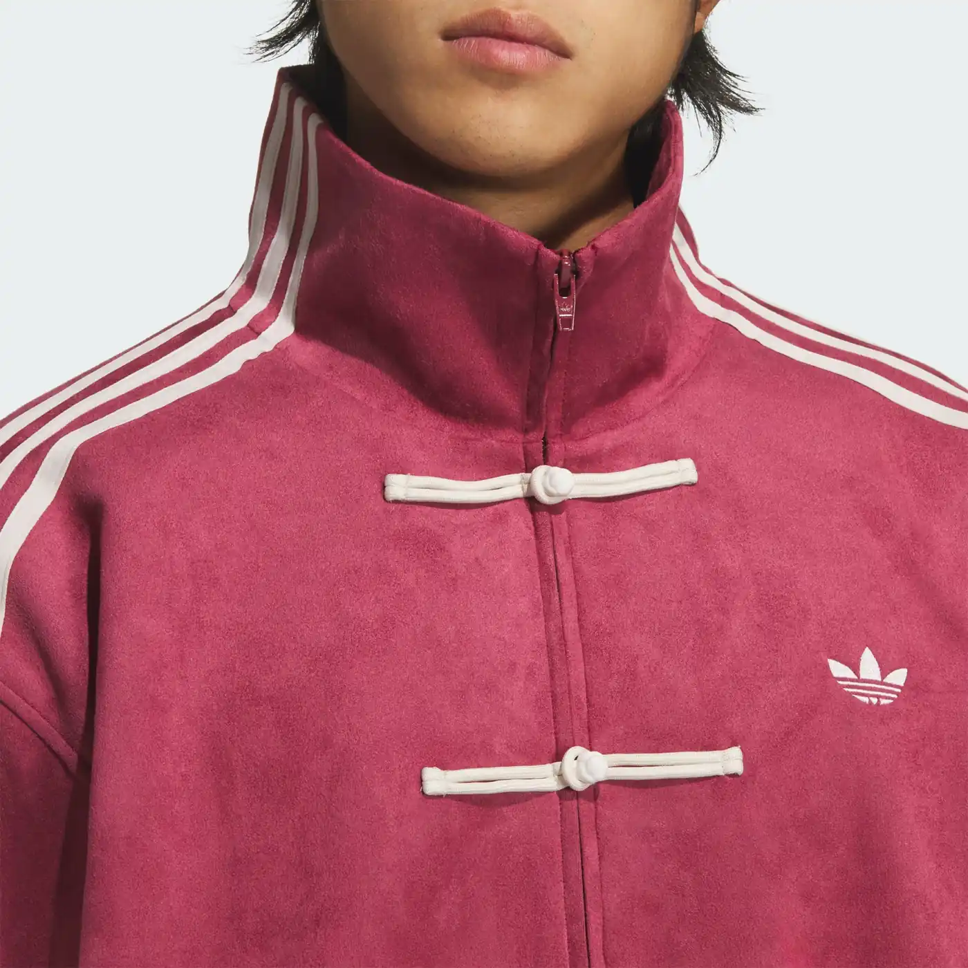 Chinese New Year Jacket Collegiate Burgundy, detail