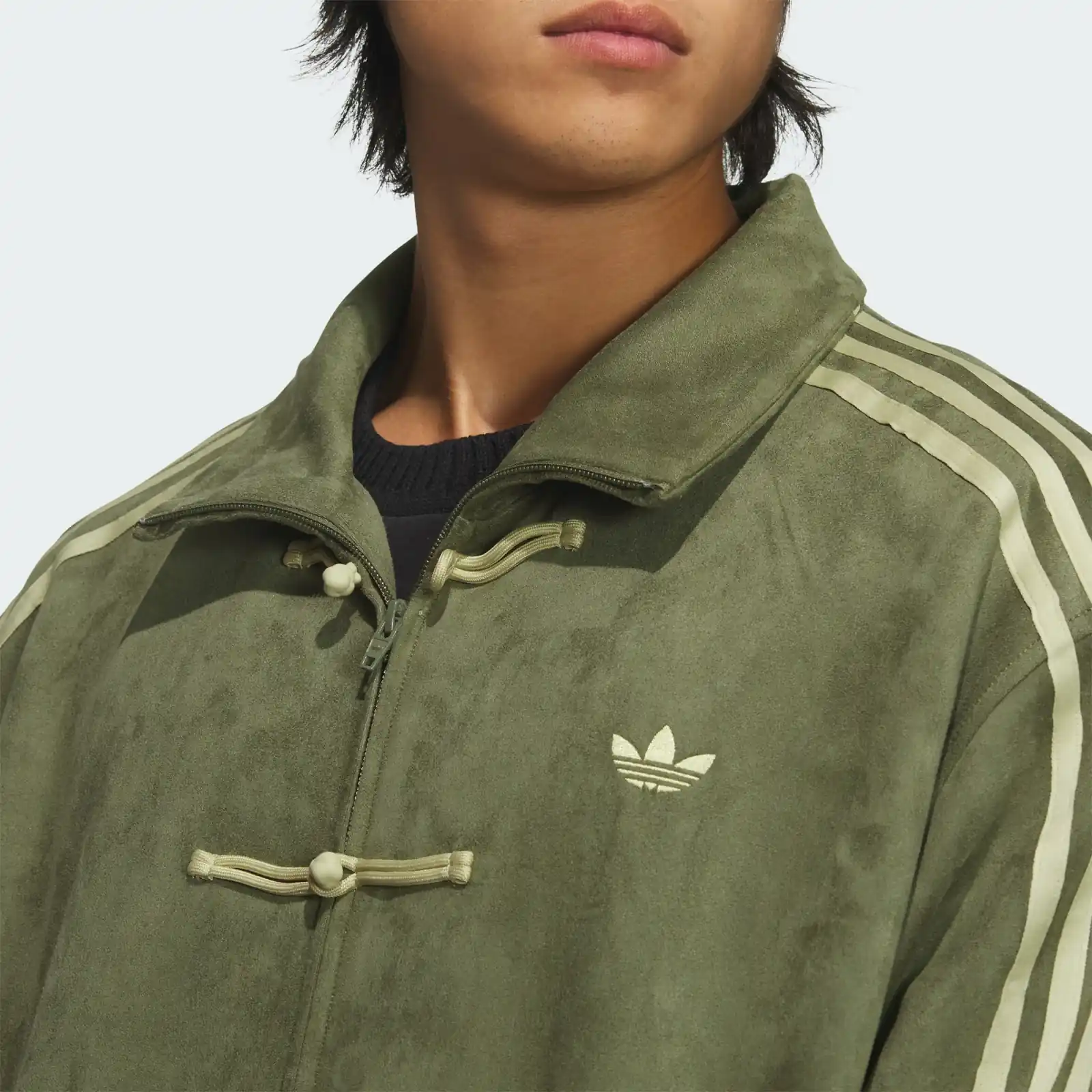Chinese New Year Jacket Focus Olive, detail