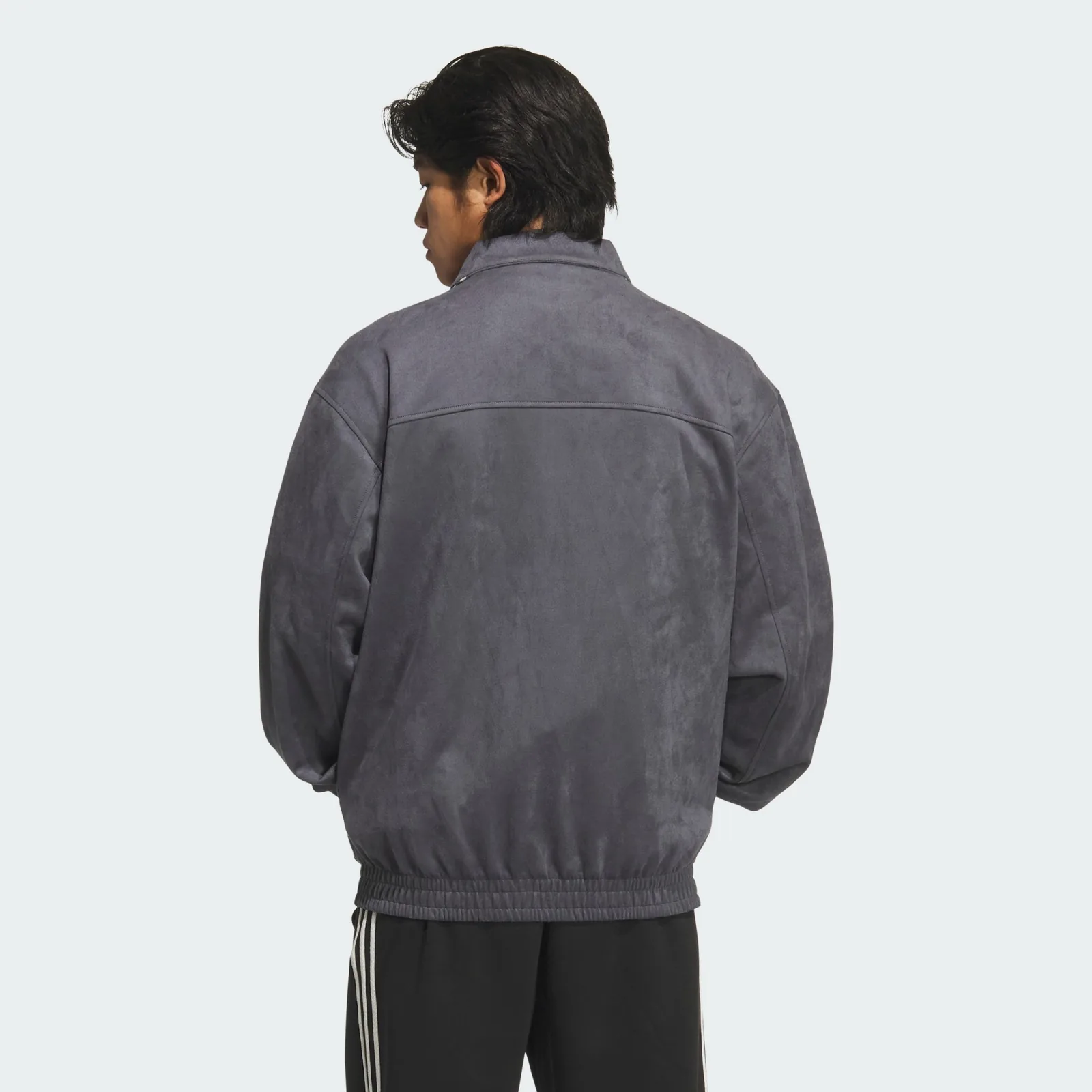 Chinese New Year Jacket Grey Six, on model, detail
