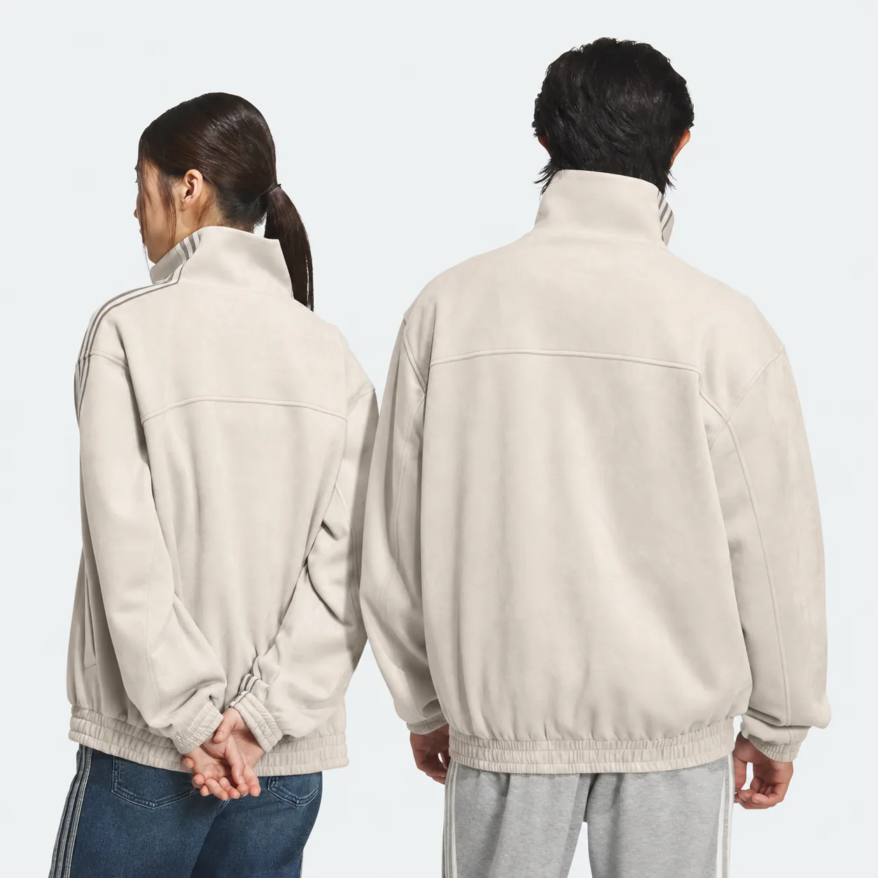 Chinese New Year Jacket Off White, on model, back