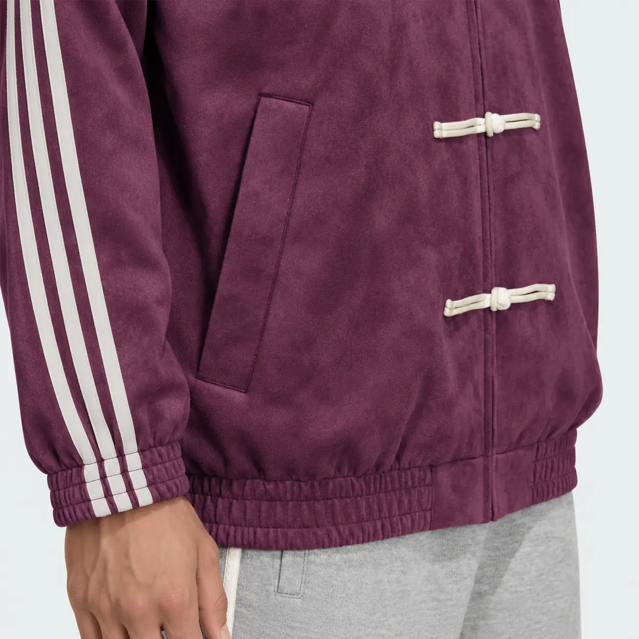 Chinese New Year Jacket Wine Purple, detail