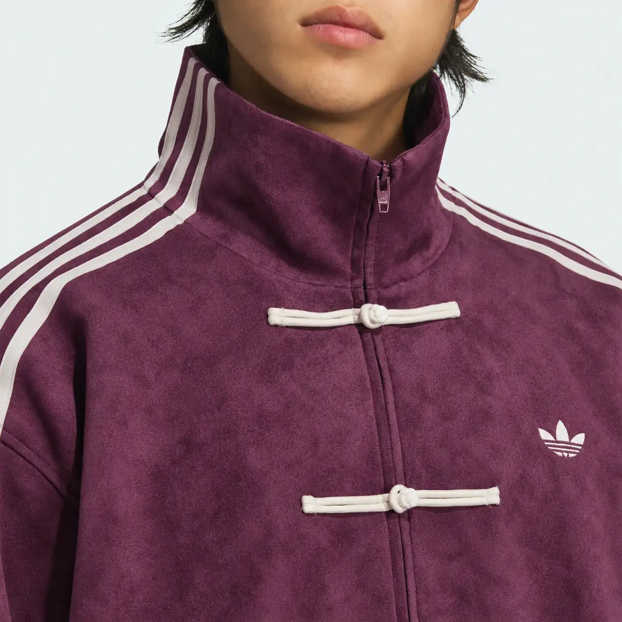 Chinese New Year Jacket Wine Purple, detail