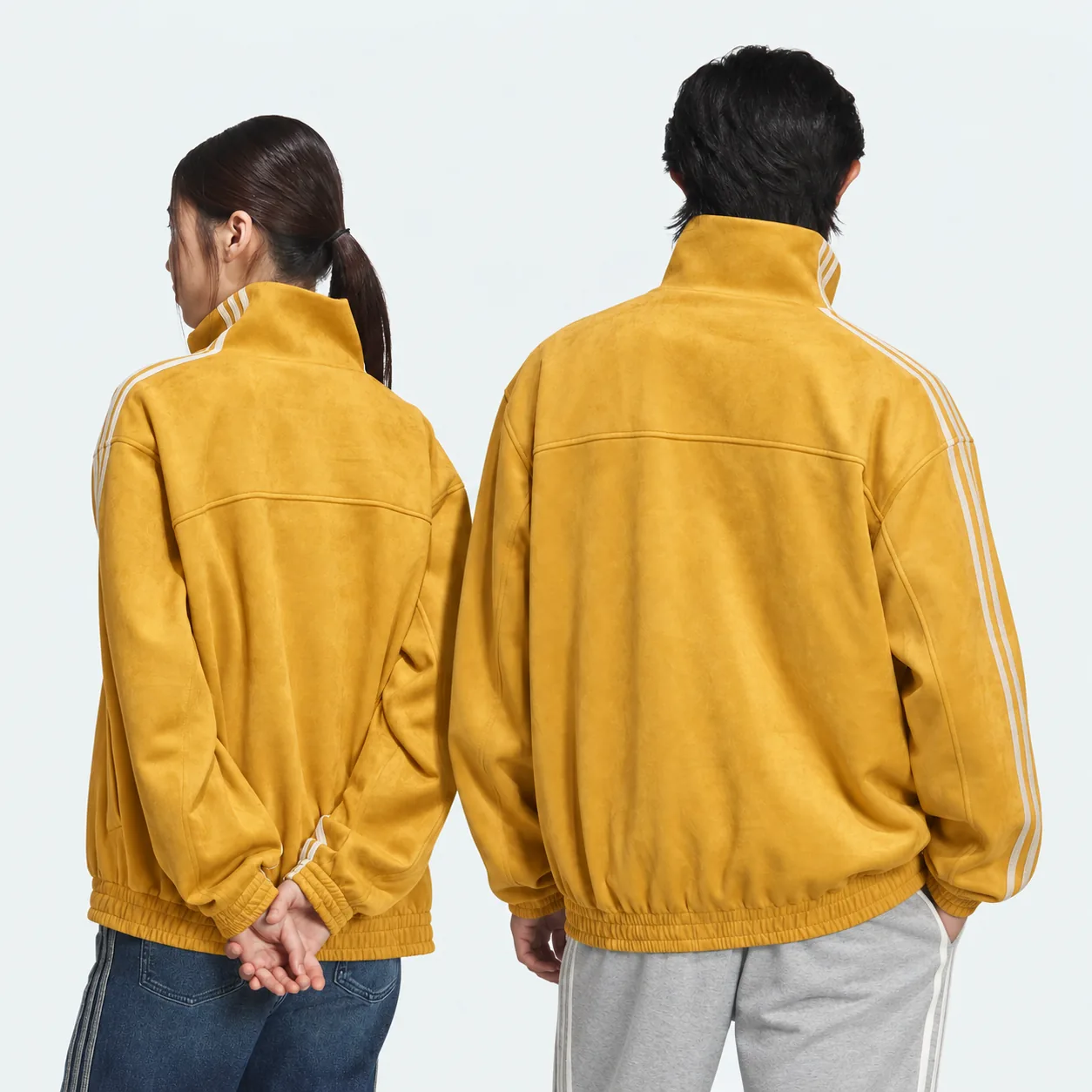 Chinese New Year Jacket Yellow, on model, side