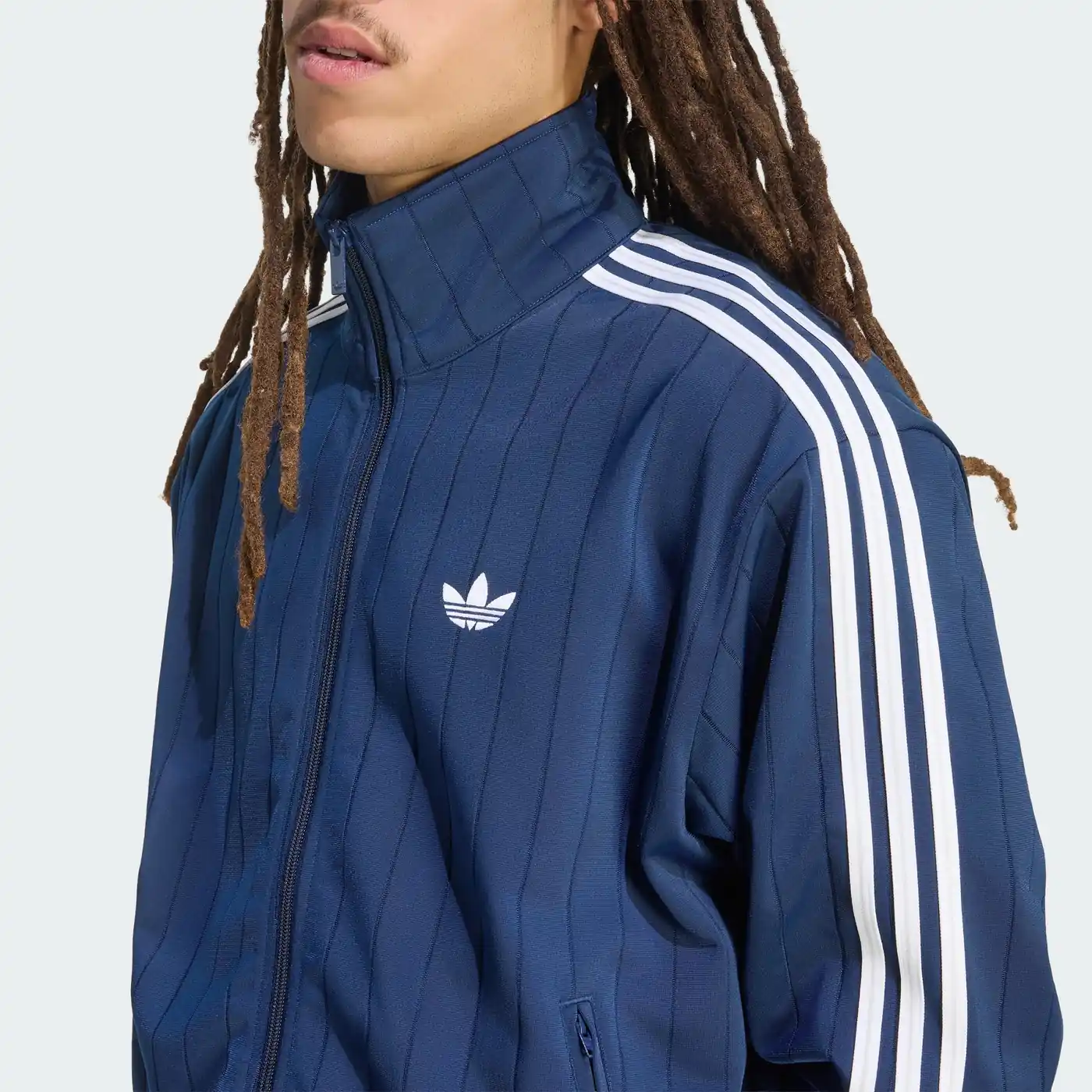Adidas Firebird Drop Needle Jacket Blue, detail