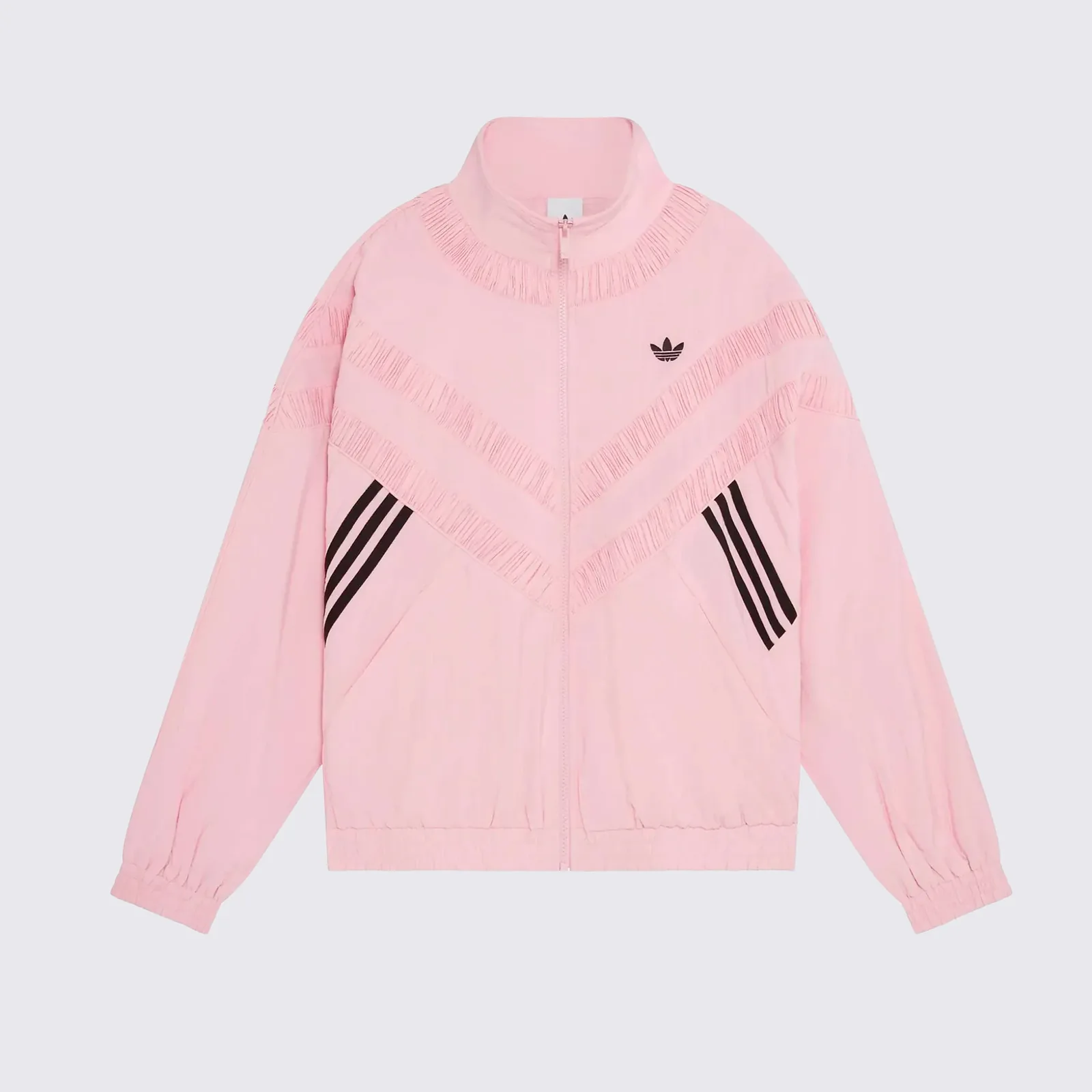 Adidas Originals x ASOS Pleated Track Top Pink, laydown