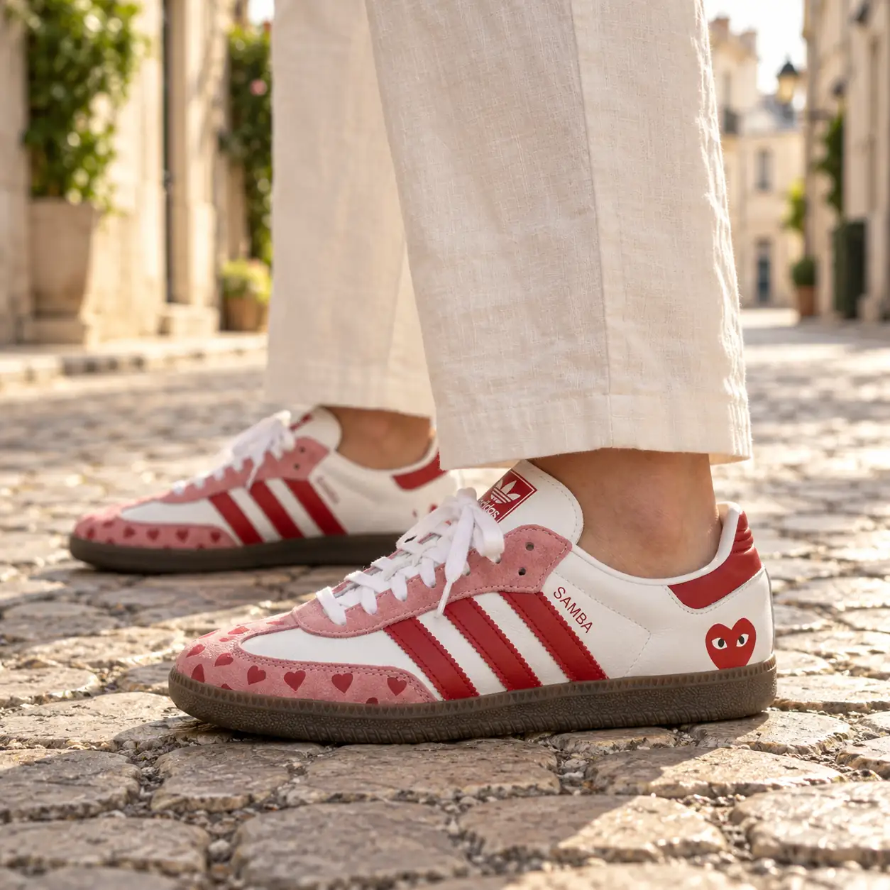 Adidas Samba Love x Comme Des Garcons, lifestyle