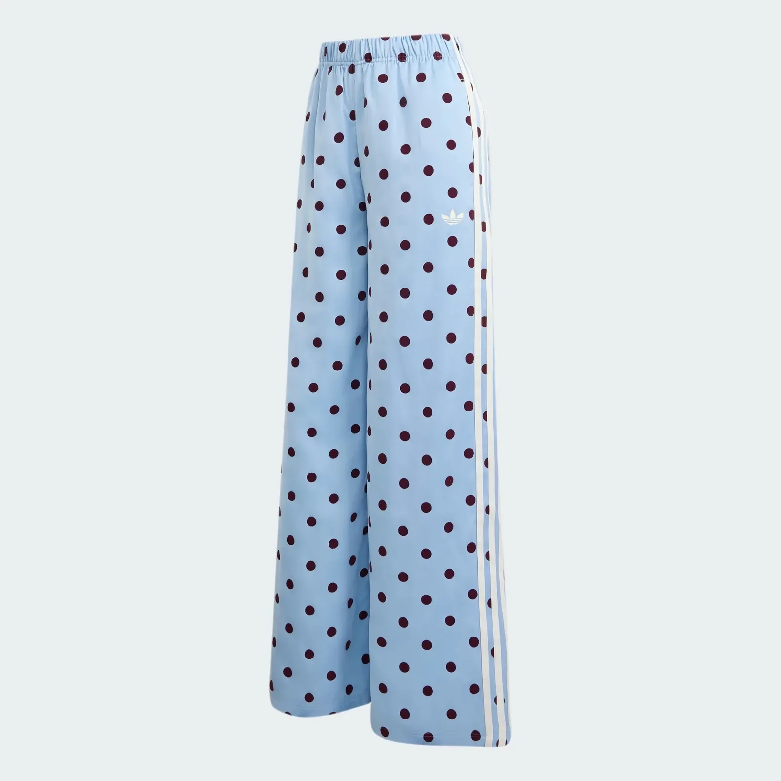 Adidas Satin Polka Dots Wide Leg Pant Clear Sky, laydown