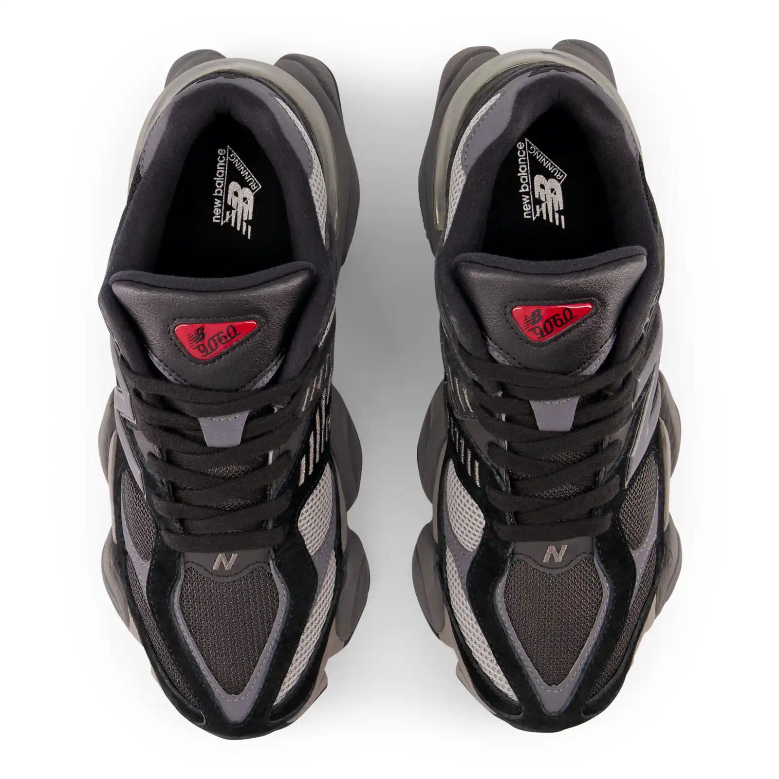 New Balance 9060 Black Castlerock Rain Cloud, view