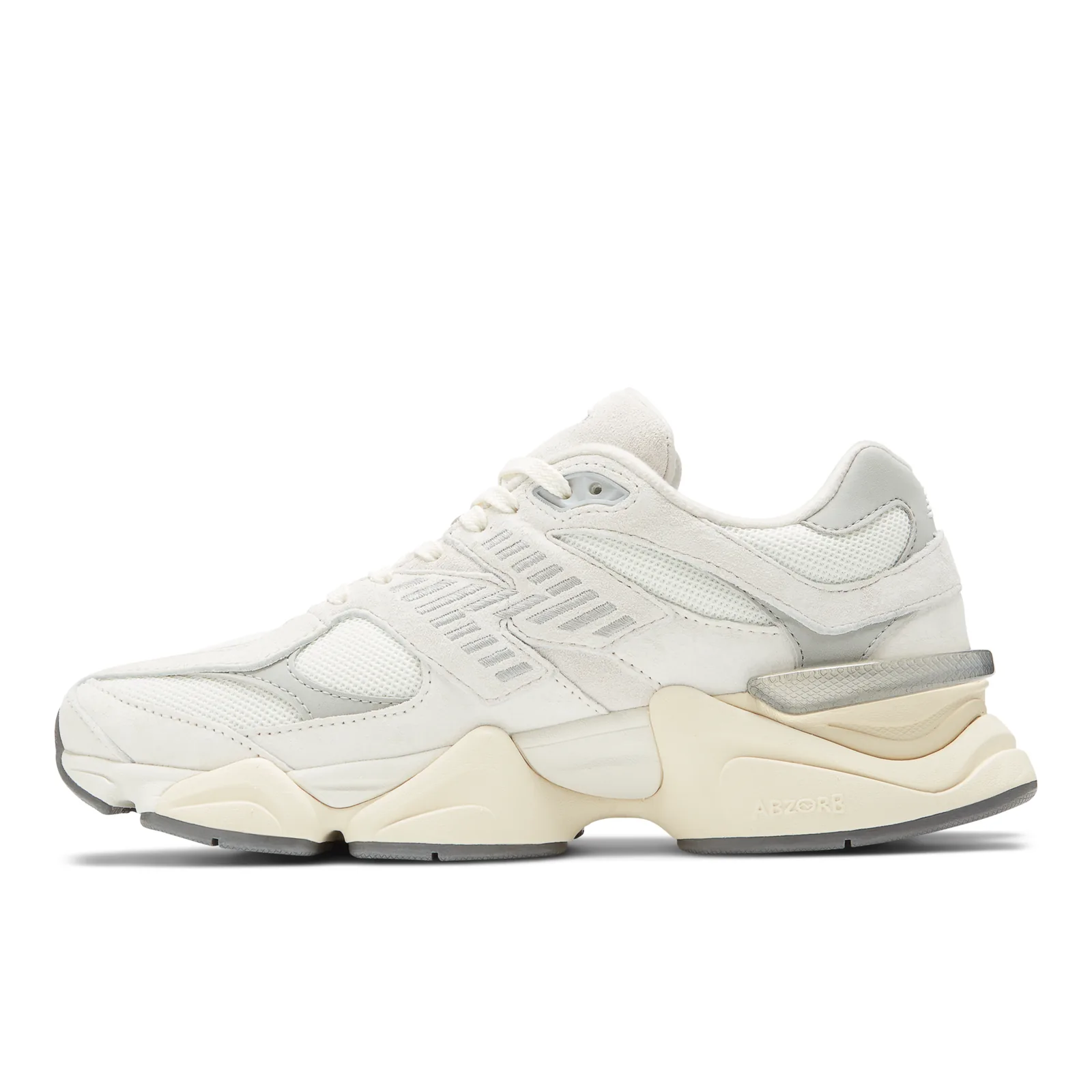 New Balance 9060 Sea Salt Concrete Silver Metallic, view