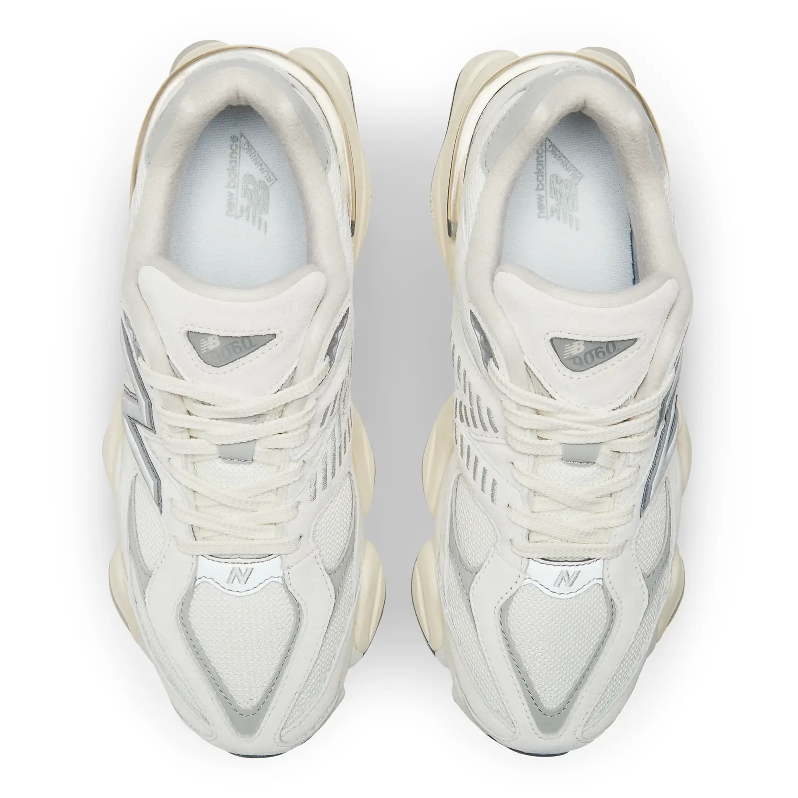 New Balance 9060 Sea Salt Concrete Silver Metallic, view
