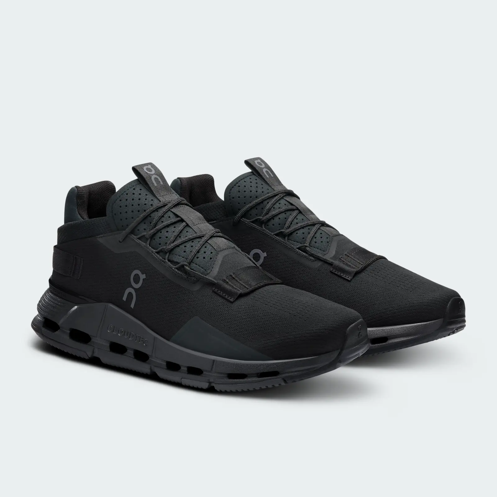 On Cloudnova 2 All Black, angle