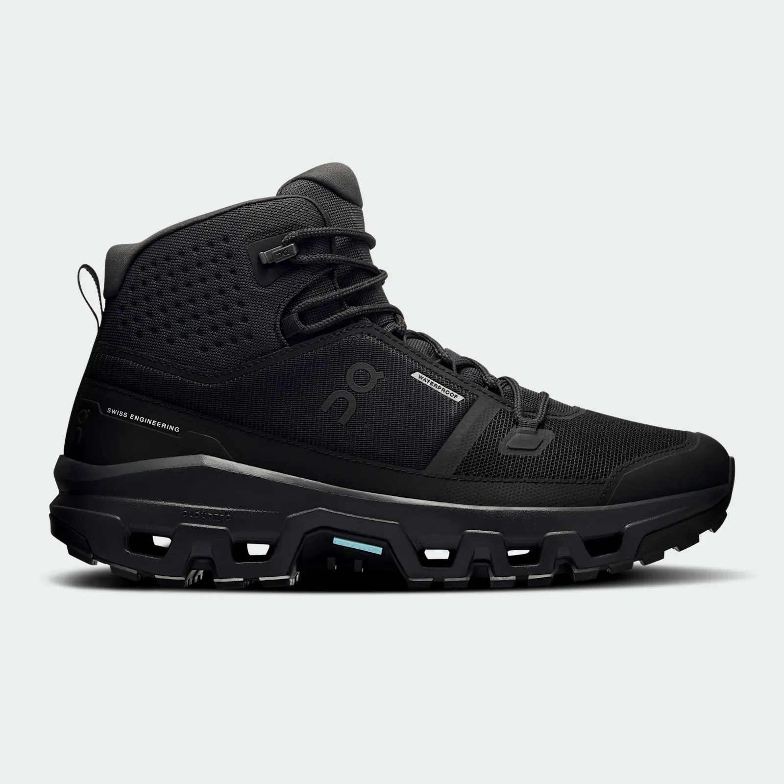 On Cloudrock Mid Waterproof Black Black