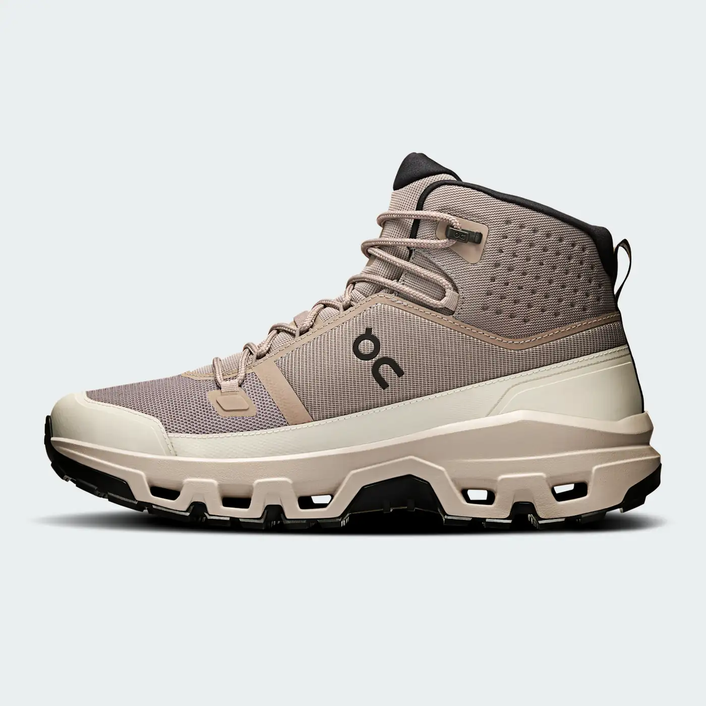 On Cloudrock Mid Waterproof Cinder Desert, medial