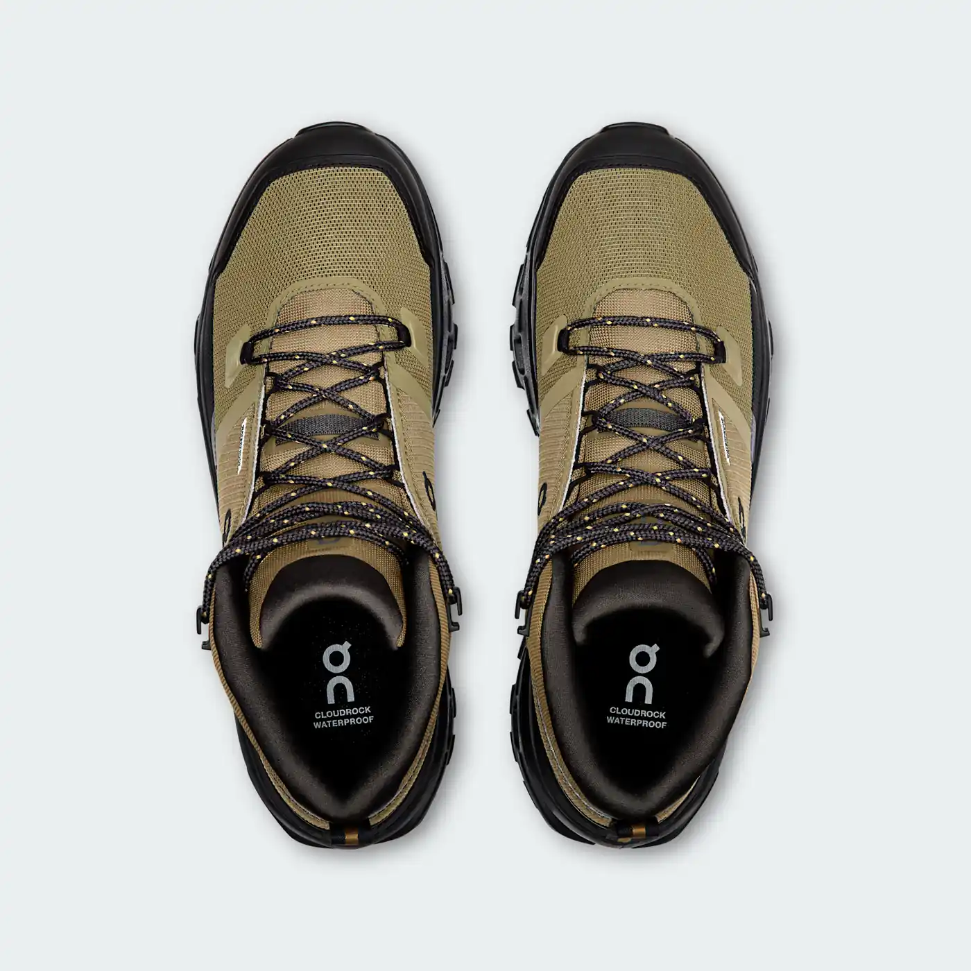 On Cloudrock Mid Waterproof Hunter Black, top