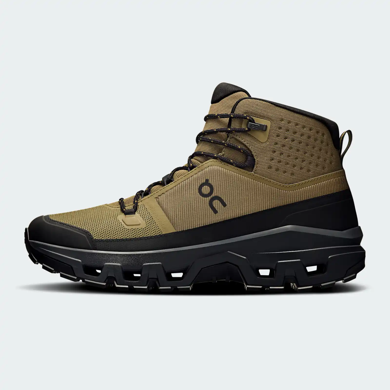 On Cloudrock Mid Waterproof Hunter Black, medial