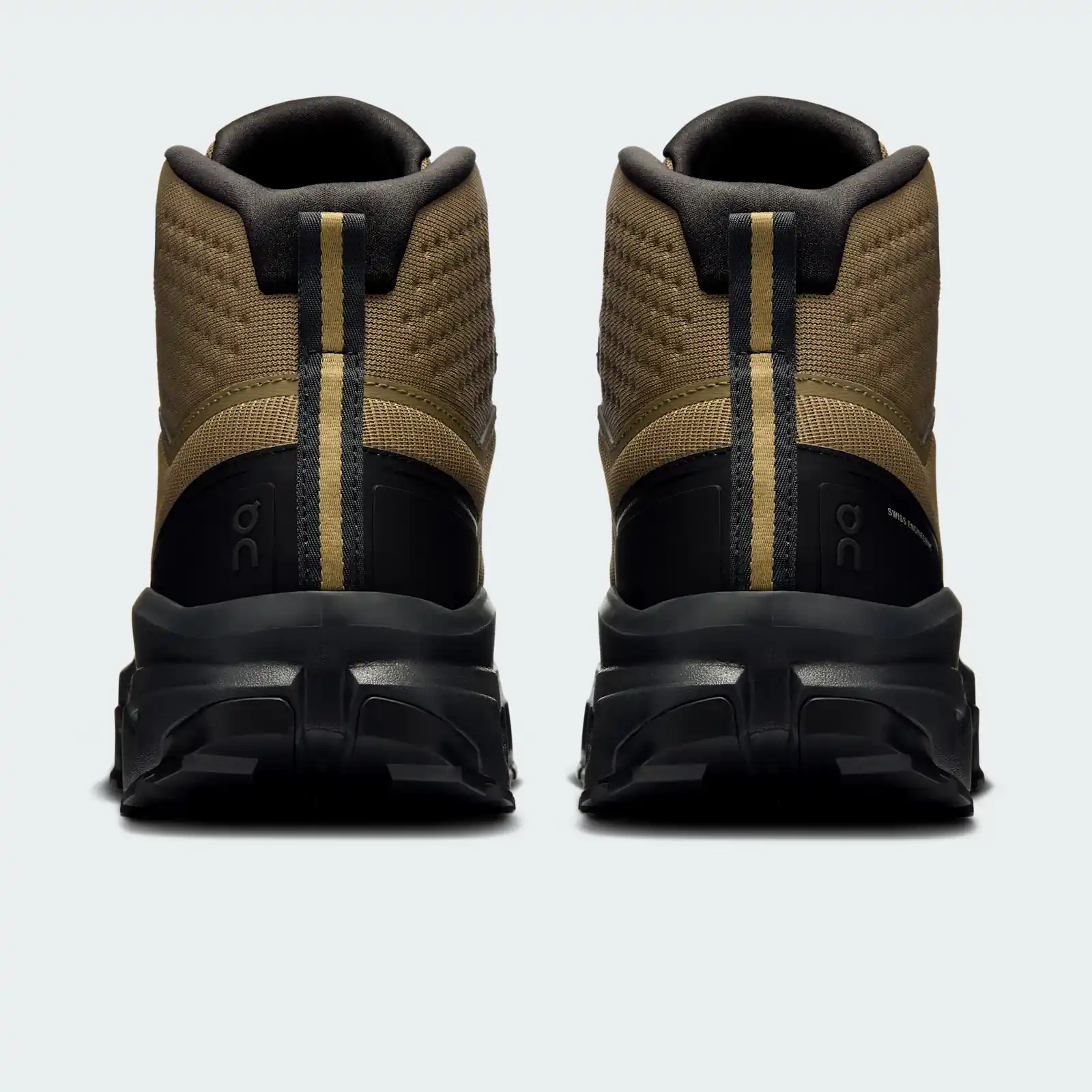 On Cloudrock Mid Waterproof Hunter Black, back