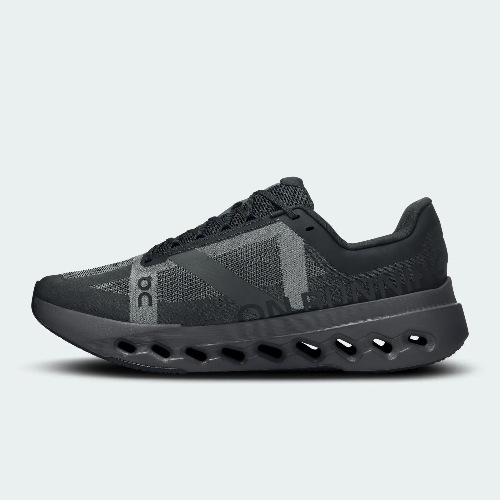 On Cloudsurfer Next Black Eclipse, medial