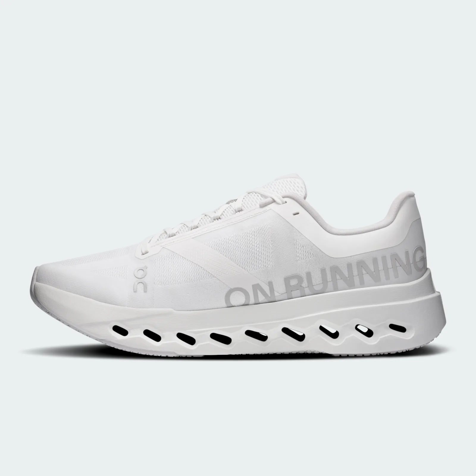 On Cloudsurfer Next White White, medial