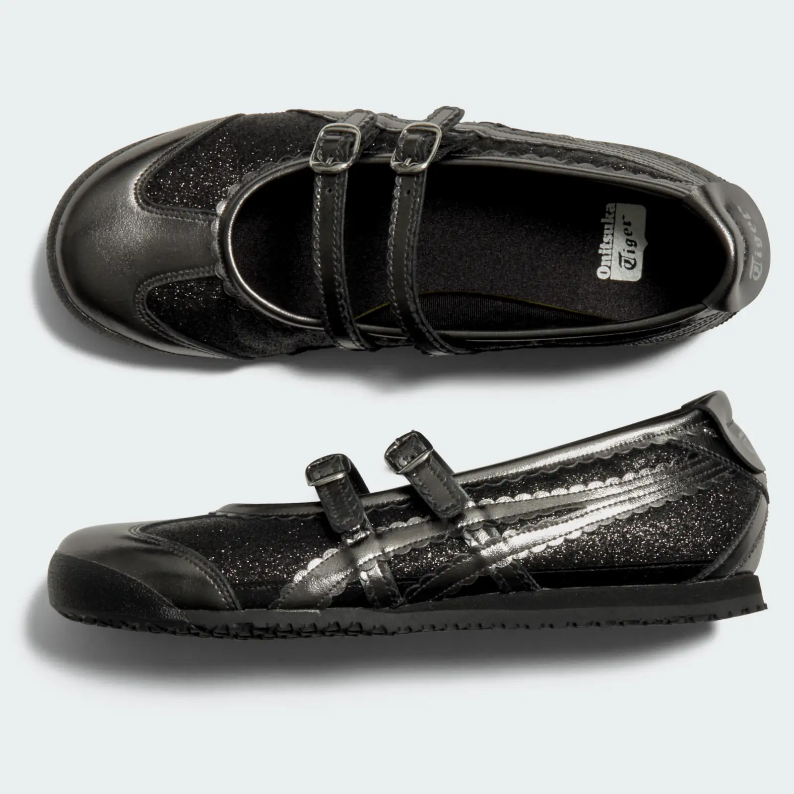 Onitsuka Tiger Mexico 66 TGRS Black Glitter/Black, detail