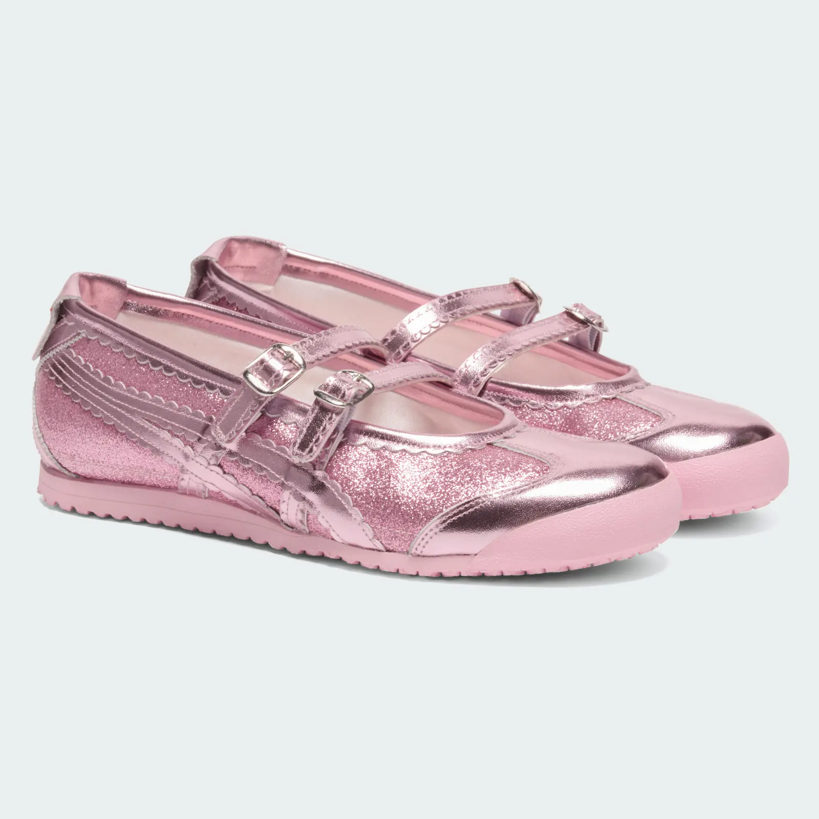 Onitsuka Tiger Mexico 66 TGRS Pink Glitter/Pink, pair