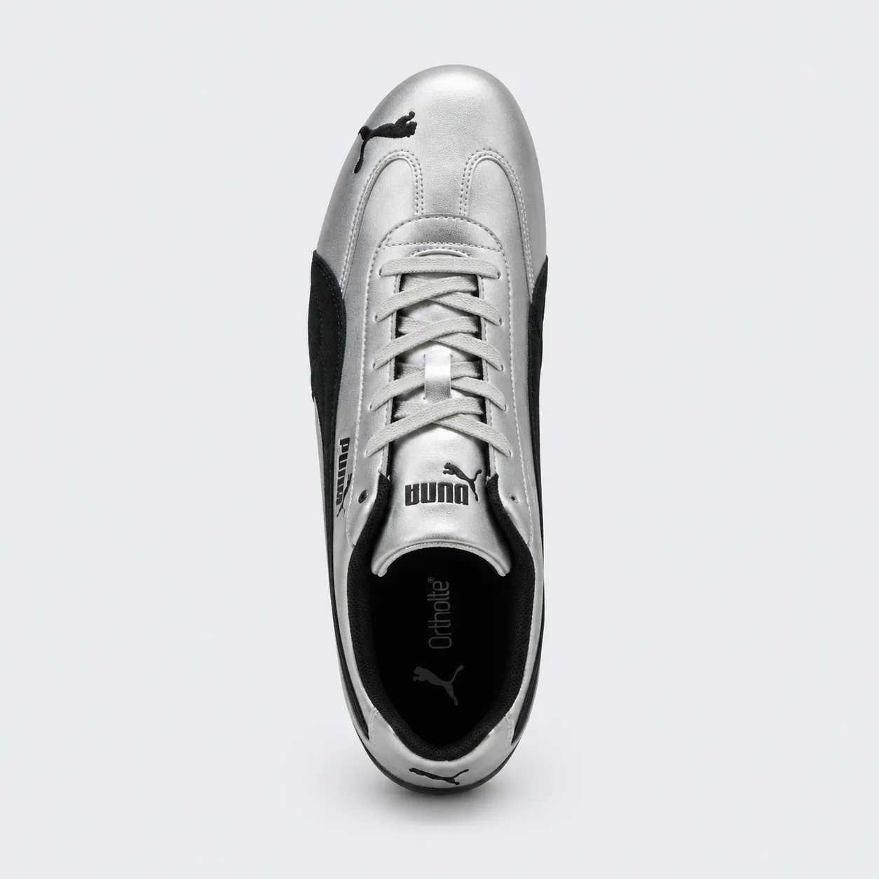 Puma Speedcat Metallic Silver Black, top