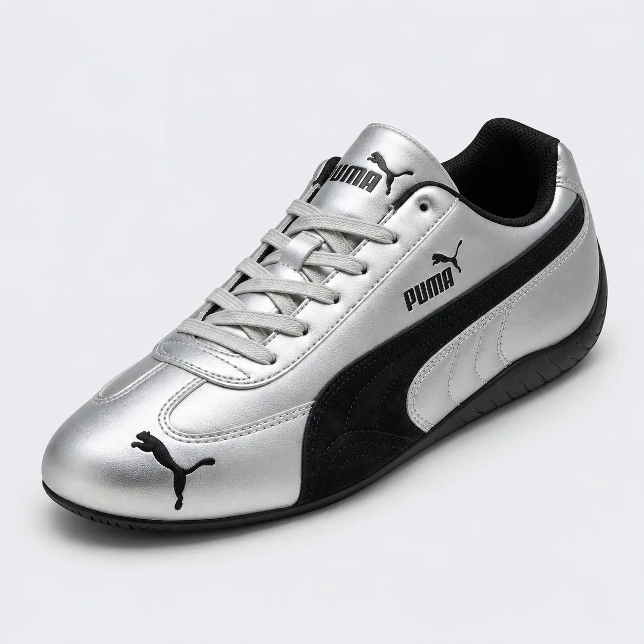 Puma Speedcat Metallic Silver Black, front