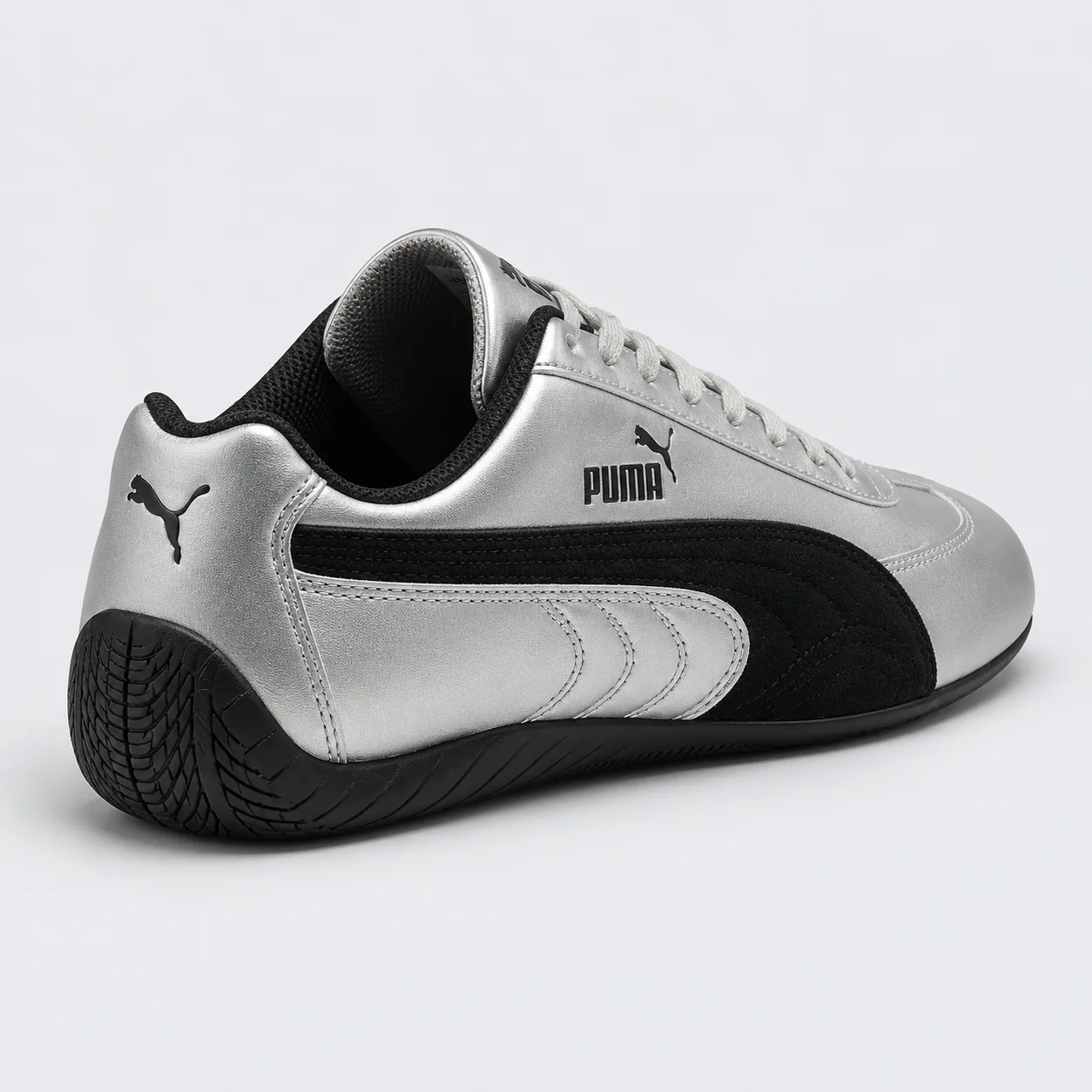 Puma Speedcat Metallic Silver Black, back