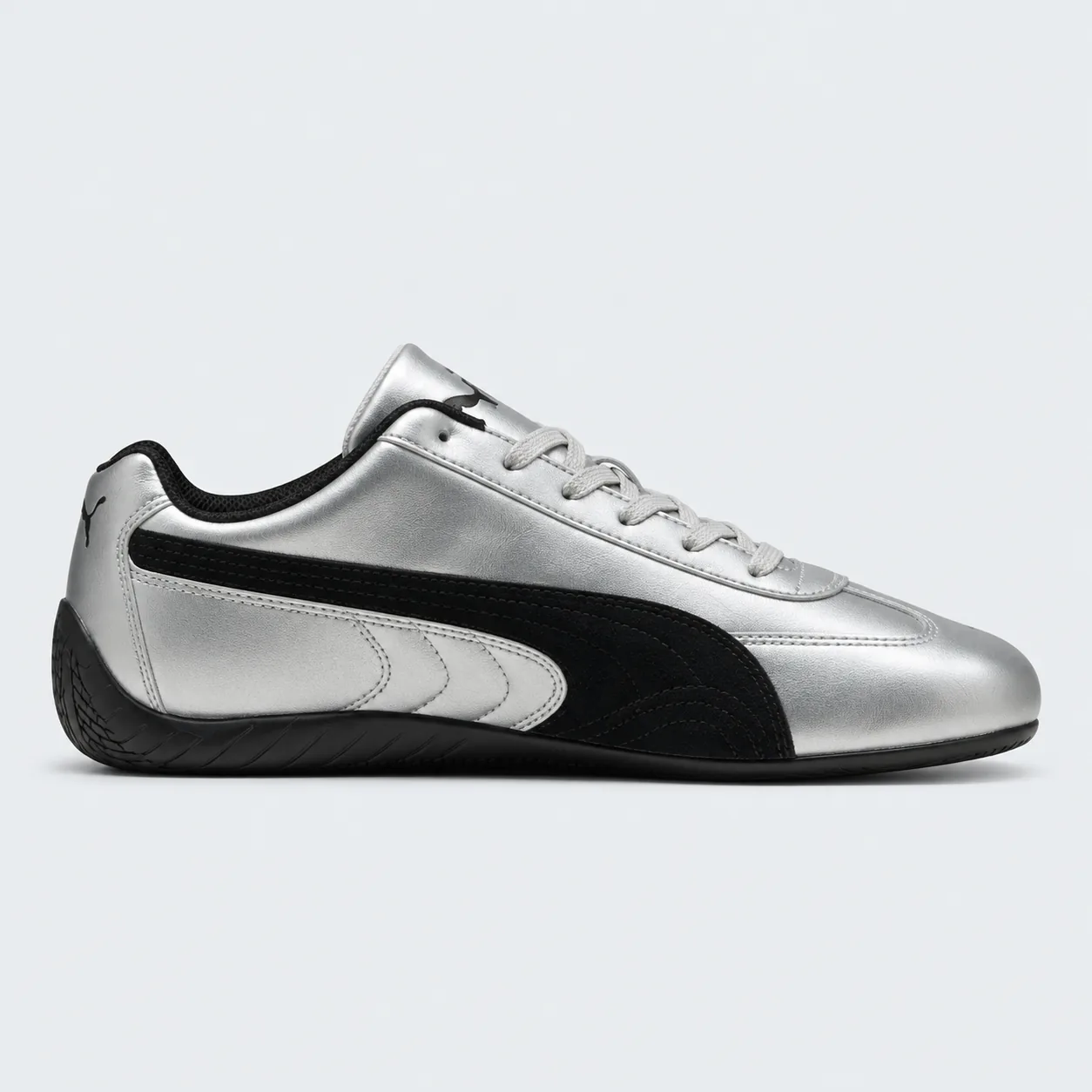 Puma Speedcat Metallic Silver Black, inside