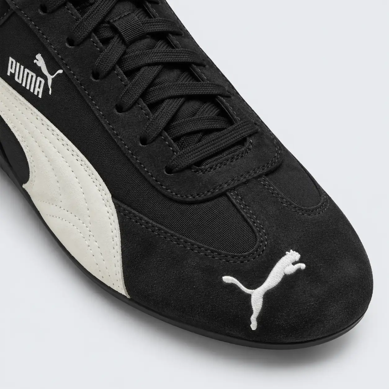 Puma Speedcat Nylon Black White, detail toe