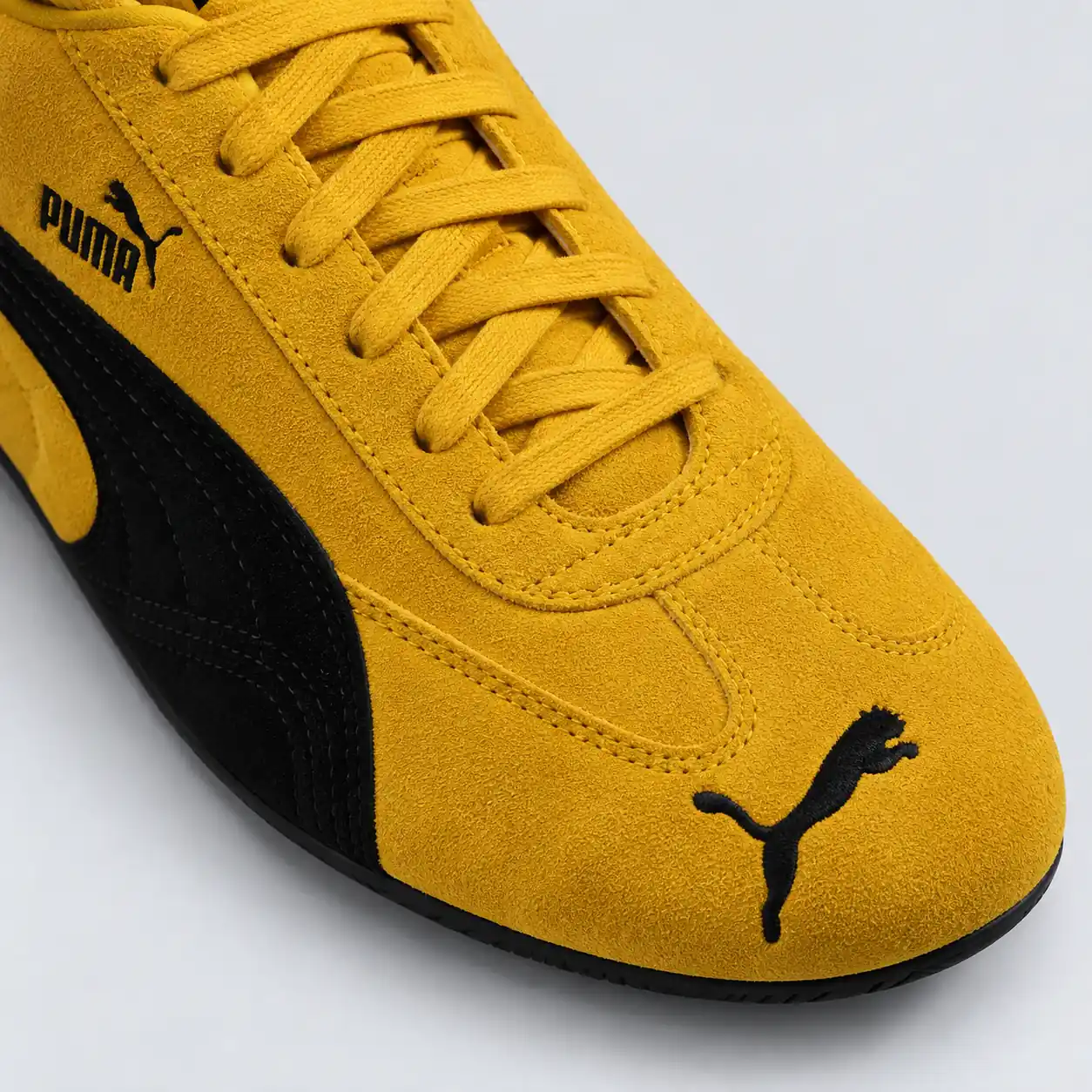 Puma Speedcat OG Yellow Black, detail toe