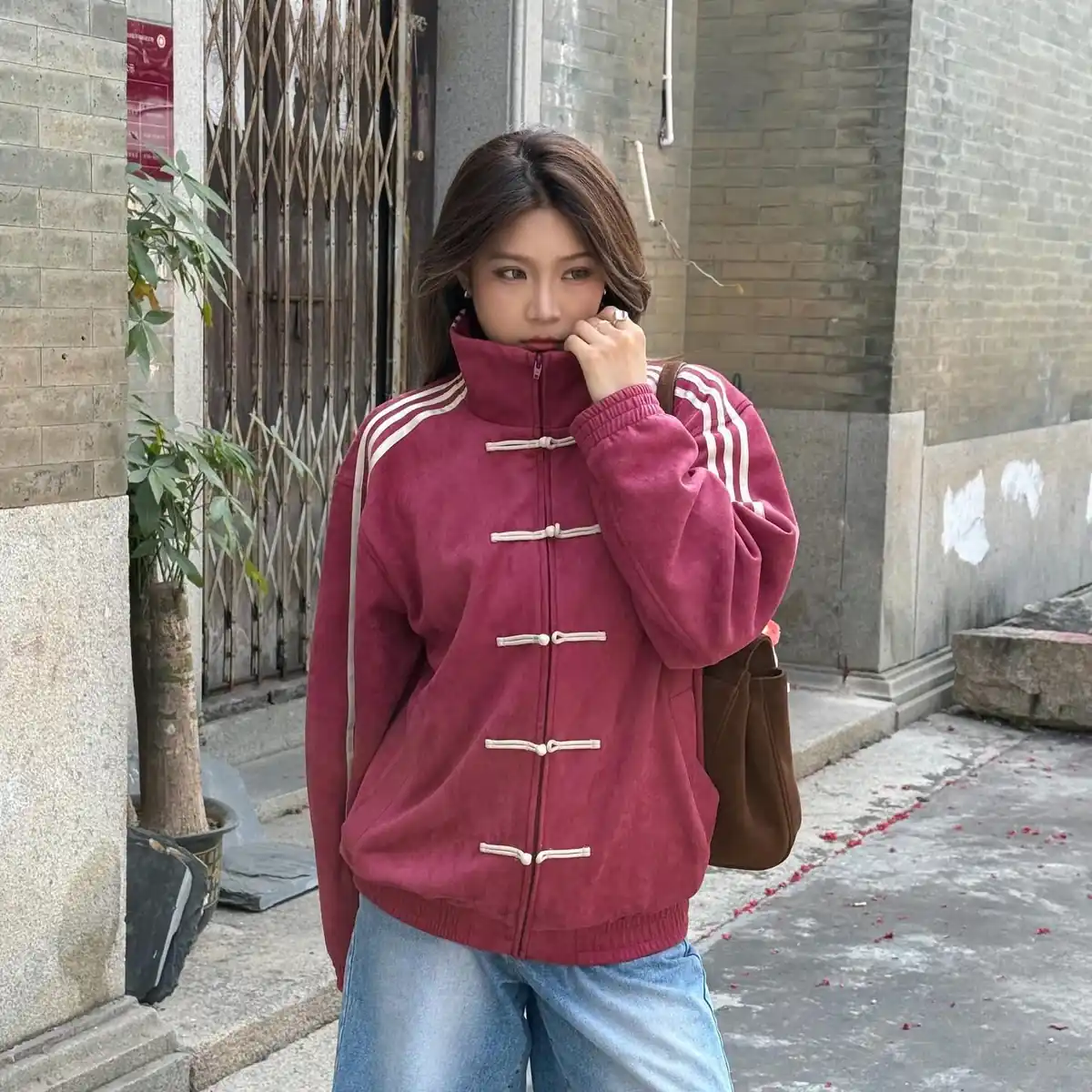 Chinese New Year Jacket Black, worn by the community